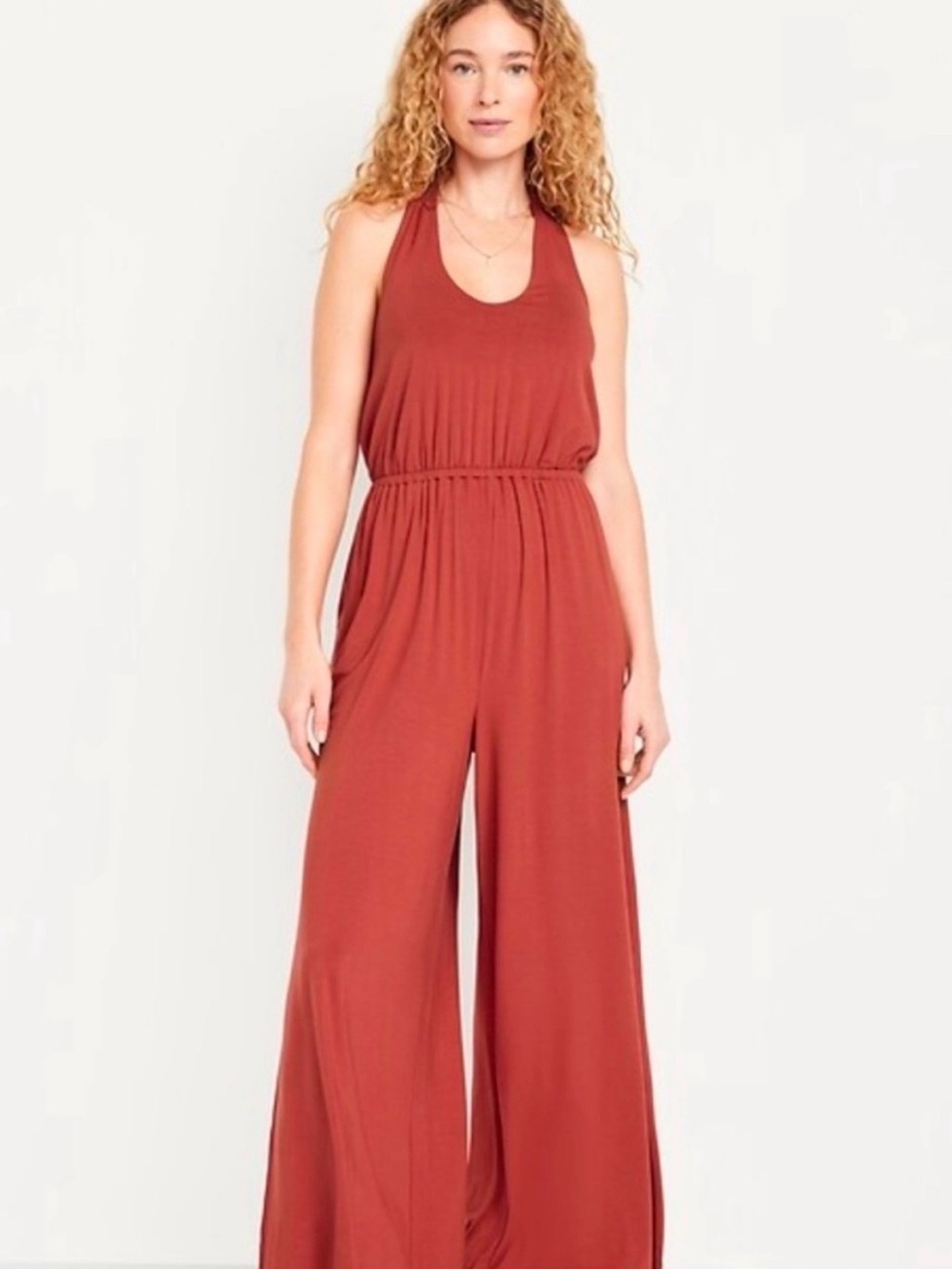 Old navy halter ginger spice Wide-Leg Jumpsuit